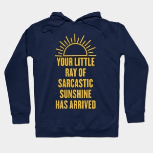 Your Little Ray Of Sarcastic Sunshine Has Arrived Hoodie